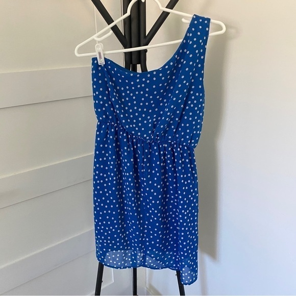 *2/$15* One-Shoulder Polka Dot Dress - Picture 4 of 5